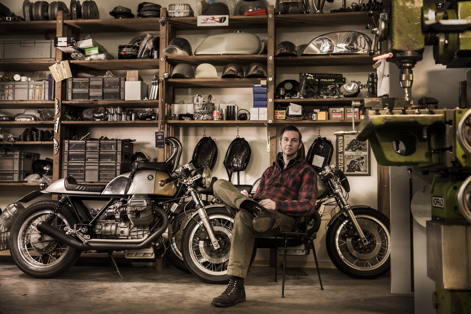 Kaffeemaschine Axel Budde Moto Guzzi